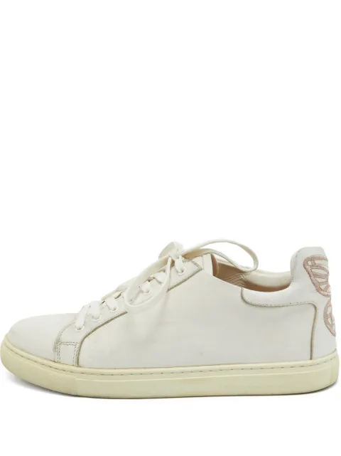 Sophia Webster Bibi Butterfly embellished leather sneakers