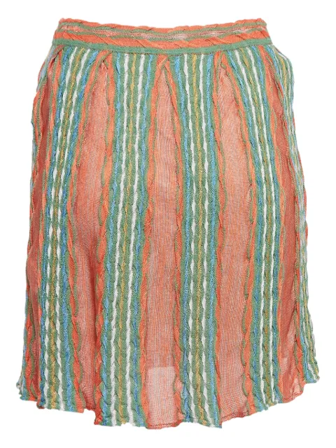 Missoni Pre-Owned falda con pliegues y rayas estampadas