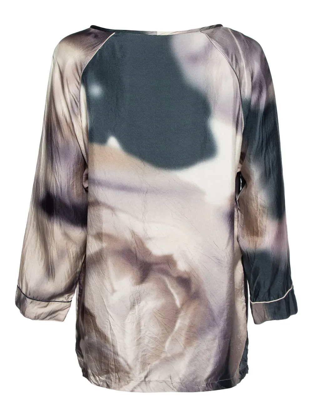 Max Mara blusa de seda con estampado de acuarela | Image 2
