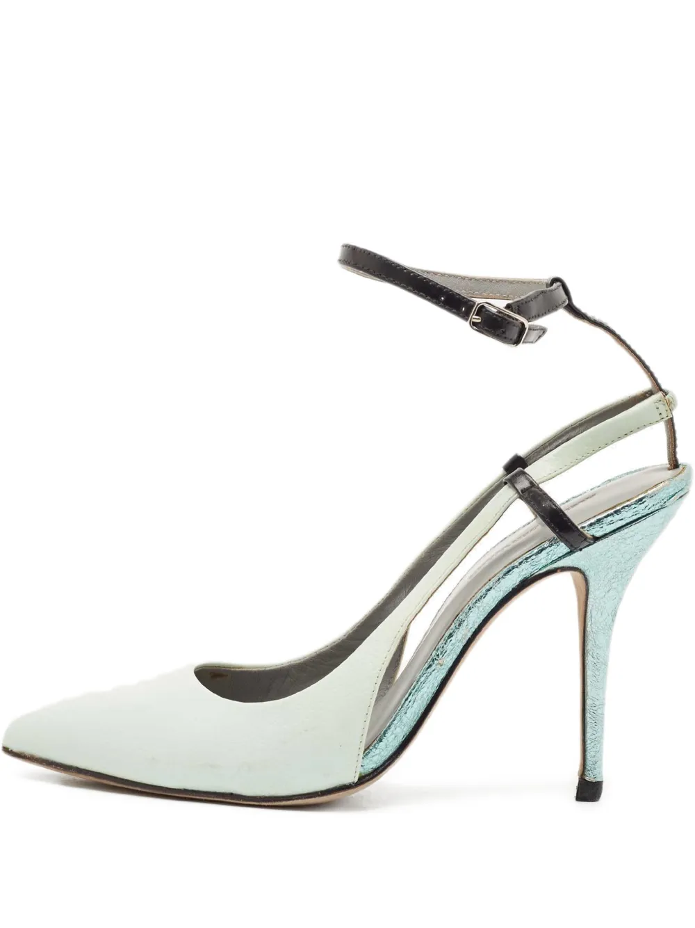 Pre-Owned Alexander Wang 100mm pointed-toe pumps | Blue | Image 1