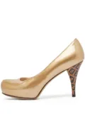 Fendi Pre-Owned patent-leather pumps - Gold
