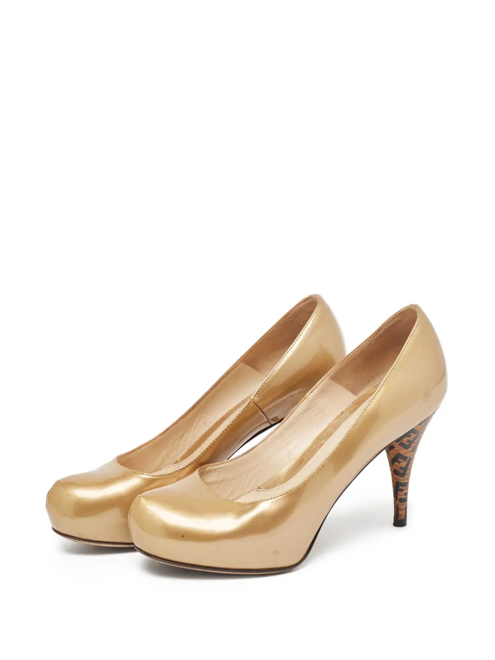Fendi Pre-Owned Lakleren pumps - Goud