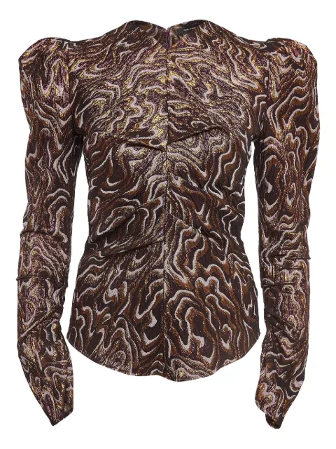 Isabel Marant Vintage patterned-jacquard top