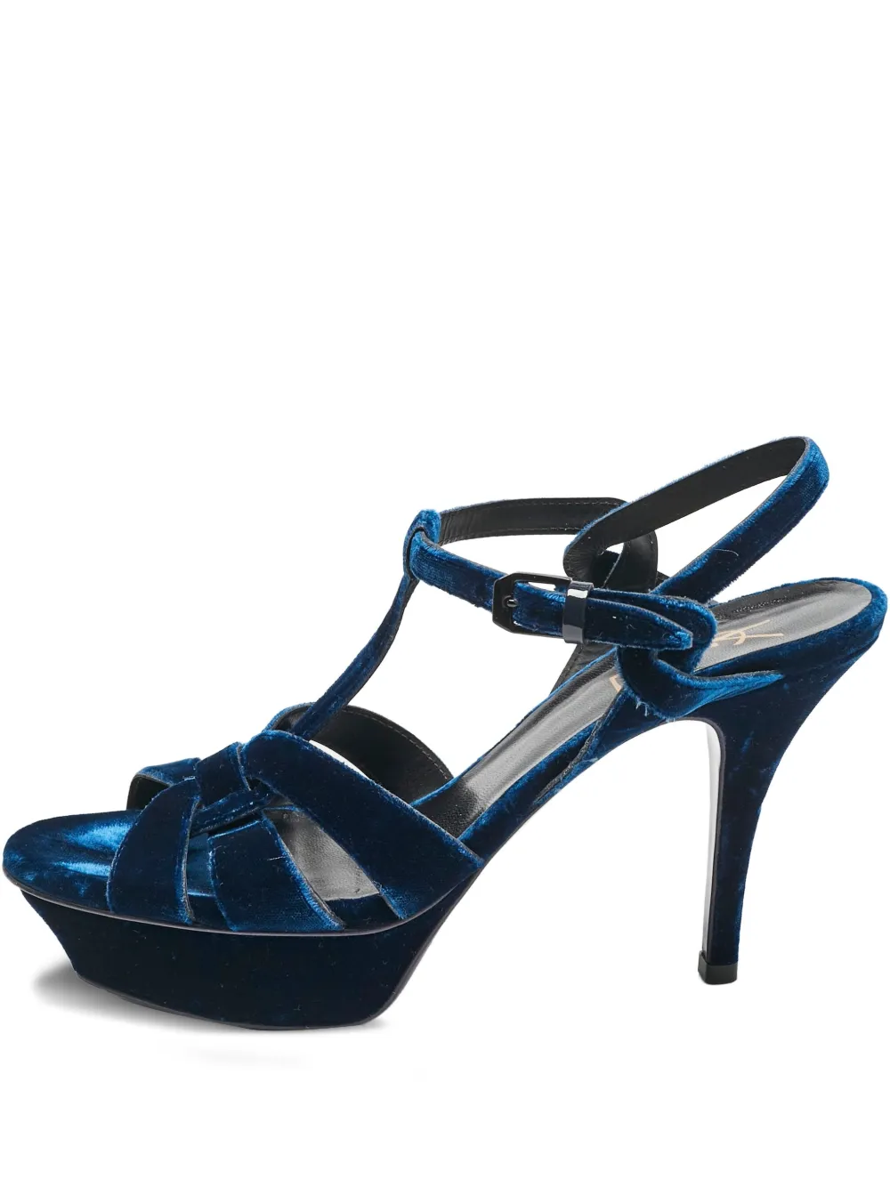 Saint Laurent Pre-Owned 110mm Tribute sandals | Blue | Image 1