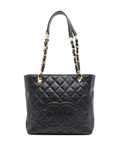 CHANEL Pre-Owned 2011 Caviar Petite Shopping tote bag