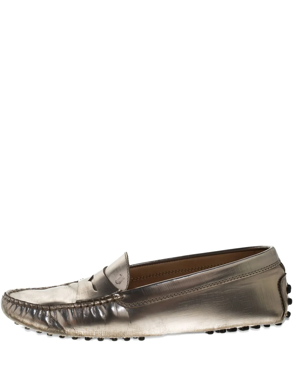 Tod's Vintage レザーローファー - メタリック Tod's Vintage レザーローファー - メタリック