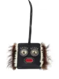 Fendi Pre-Owned Fur Monster Eye luggage charm - Black