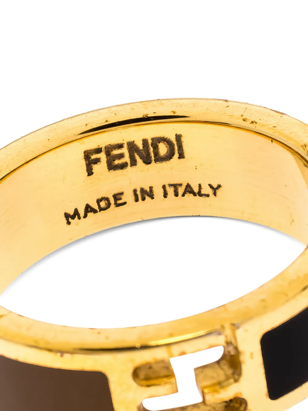 Fendi Pre-Owned Fendista リング | ブラック | FARFETCH JP