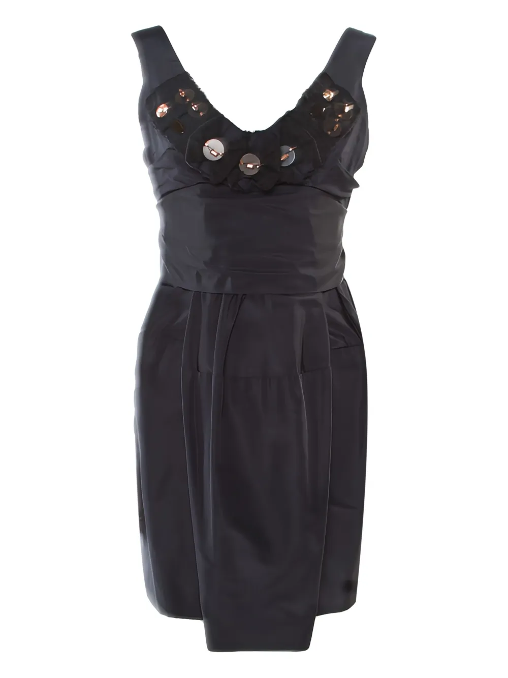Marni Pre-Owned button-embellished dress | Black | Image 1