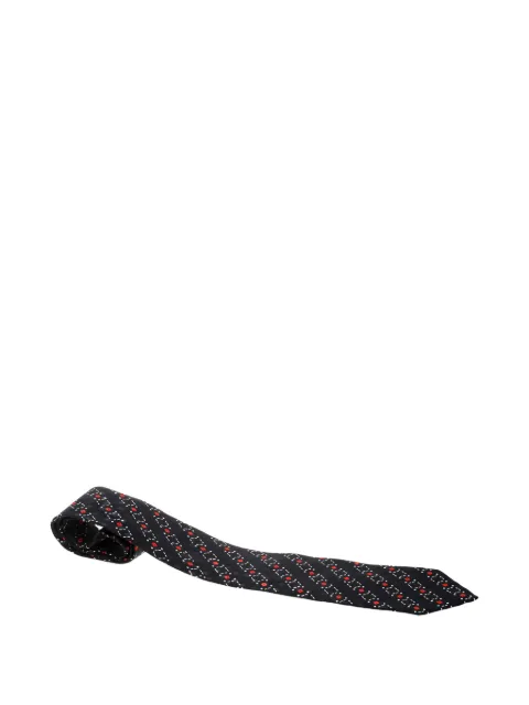 Brioni Vintage Cravatta in seta con stampa geometrica Pre-owned