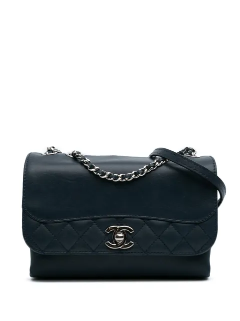 CHANEL Pre-Owned 2016-2017 ミニ カーフスキン トラメッツォ フラップ ショルダーバッグ