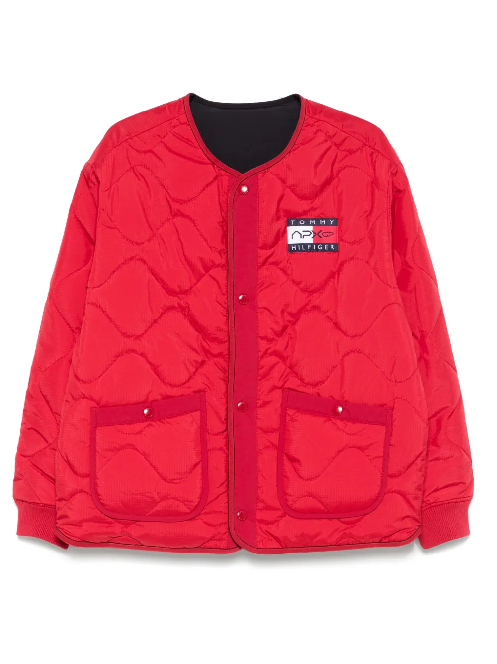 Tommy Hilfiger x Mercedes logo-patch bomber jacket | Red | Image 1