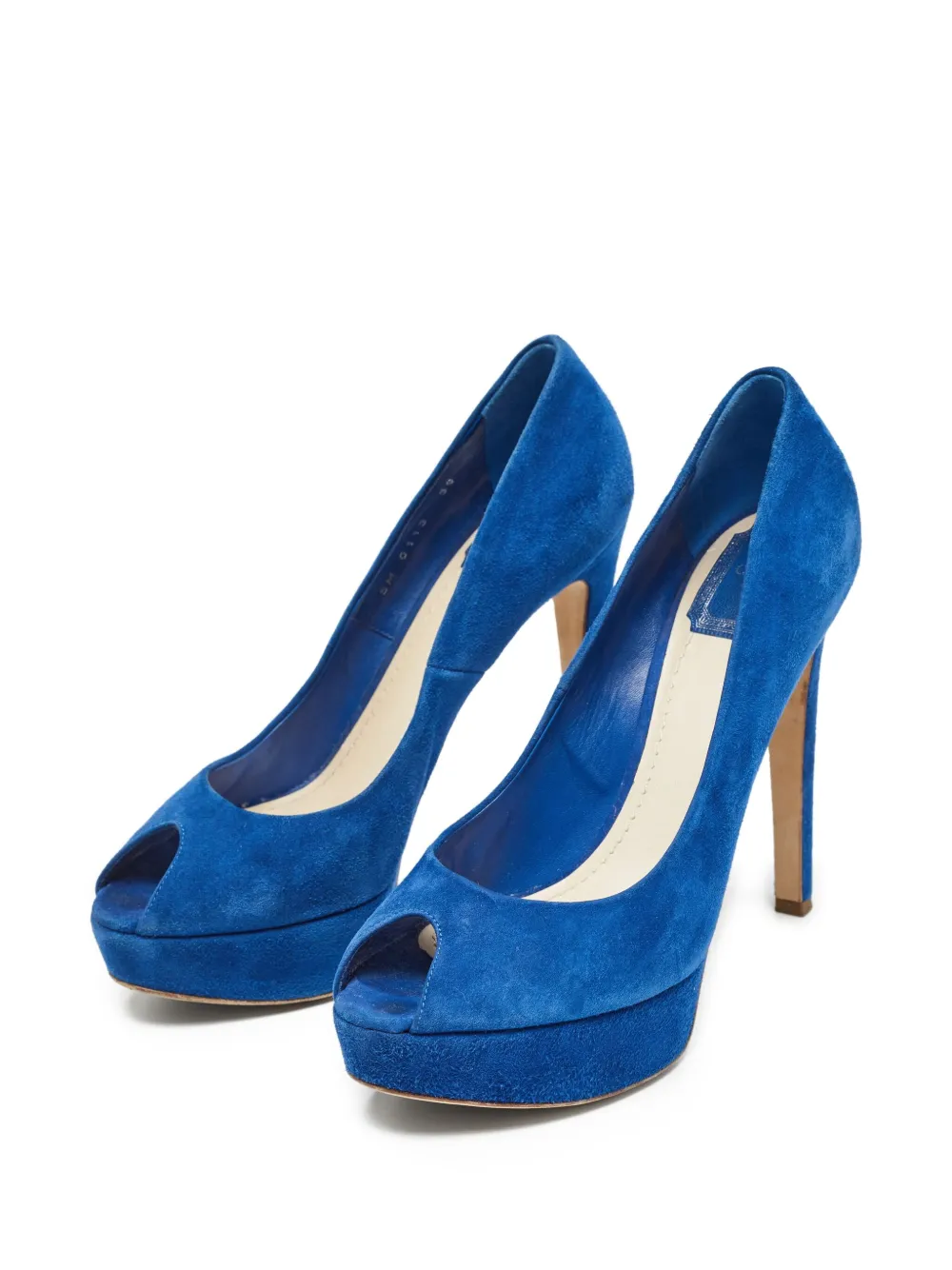 Christian Dior Pre-Owned 135 mm Miss Dior pumps - Blauw