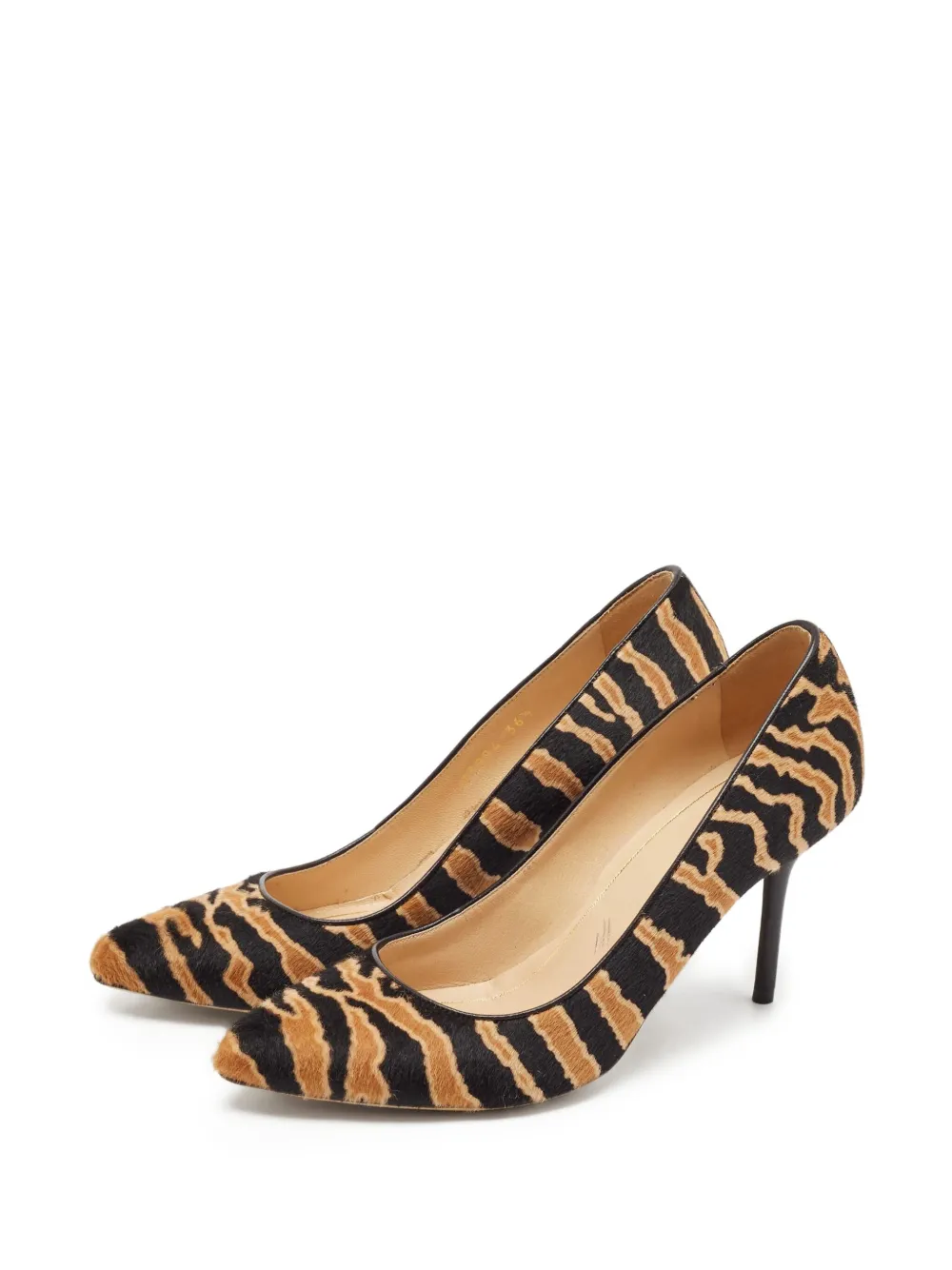 Gucci Pre-Owned 110 mm pumps met dierenprint - Bruin