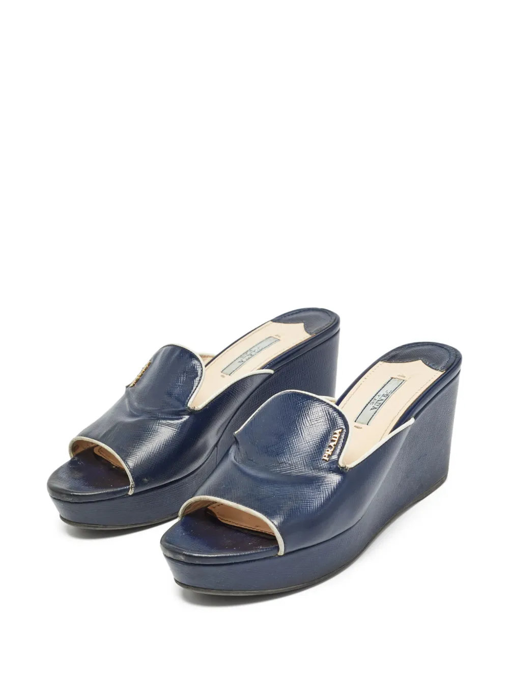 Prada Pre-Owned 85mm leather sandals | Image 2