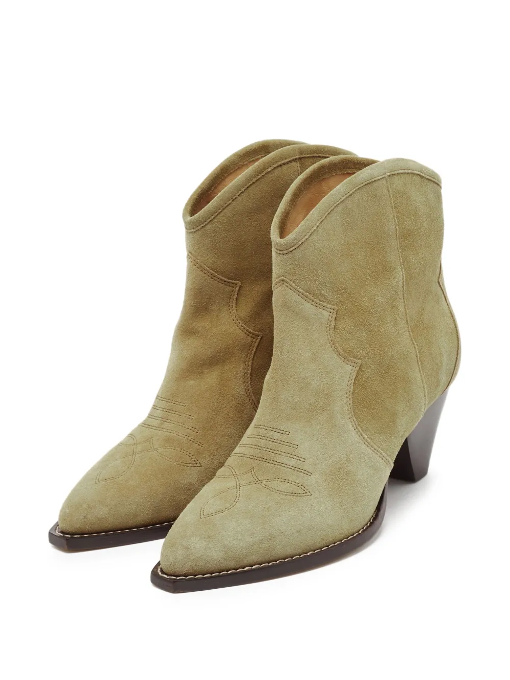 Isabel Marant Vintage pre-owned 50mm Darizo suede cowboy boots | Image 2