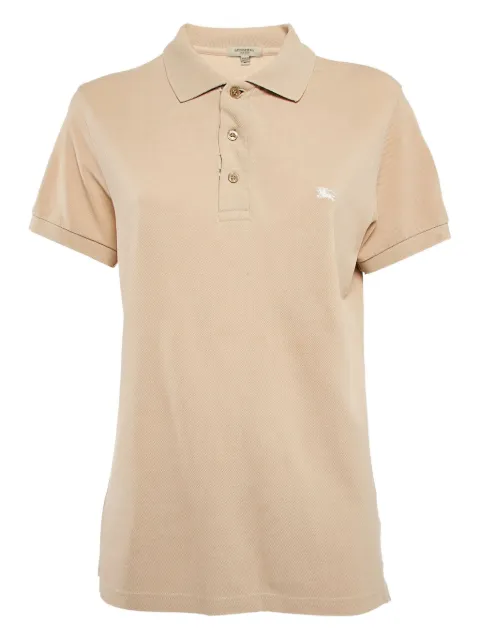Burberry Pre-Owned 2024 logo-embroidered polo shirt