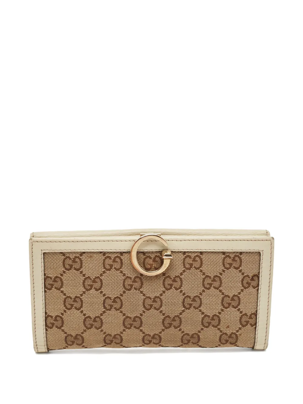 Gucci Pre-Owned leather GG-Supreme wallet | Neutrals | Image 1