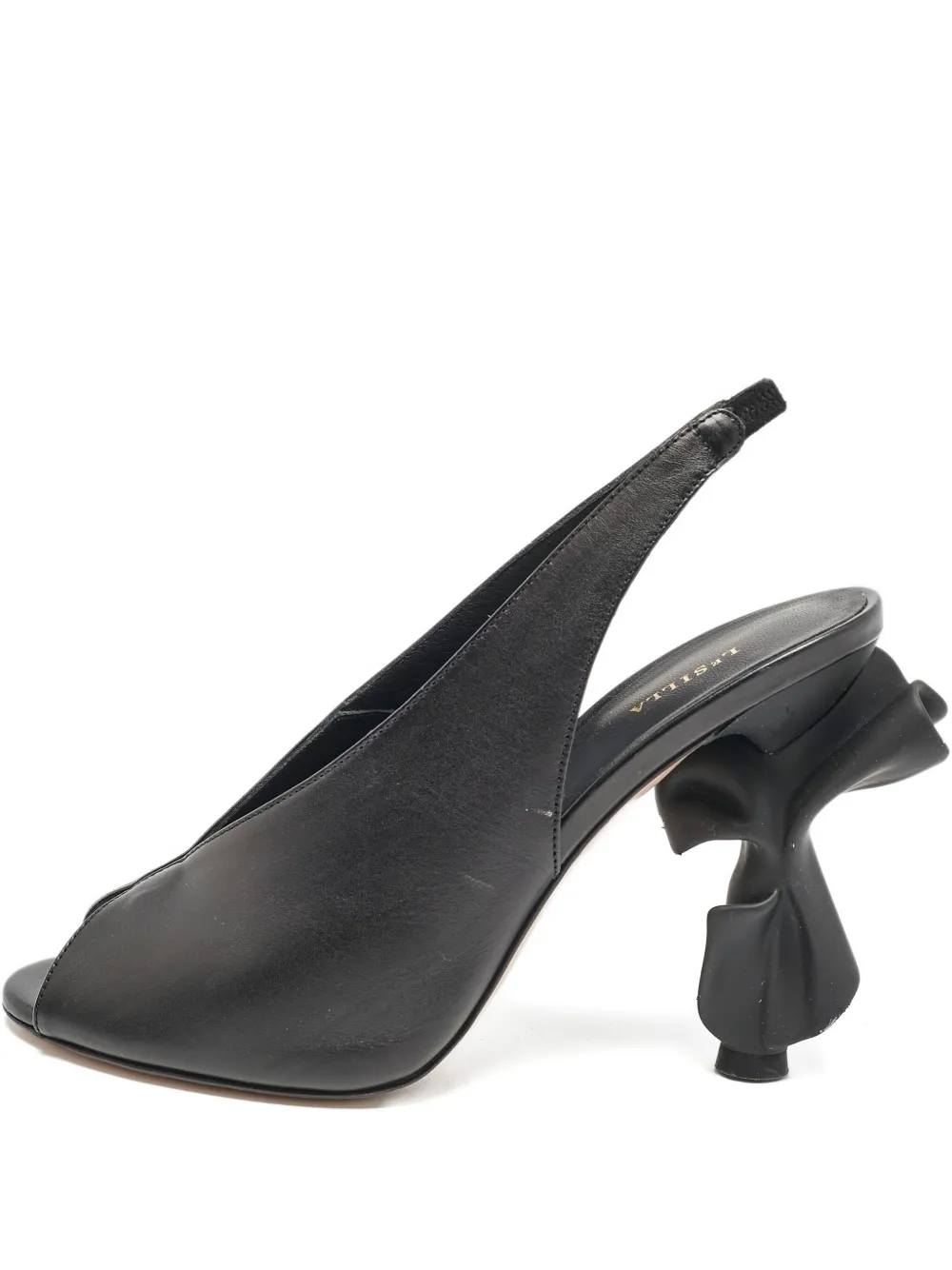 Le Silla pre-owned 115mm Candy sculpted-heel slingback pumps | negro | Image 1
