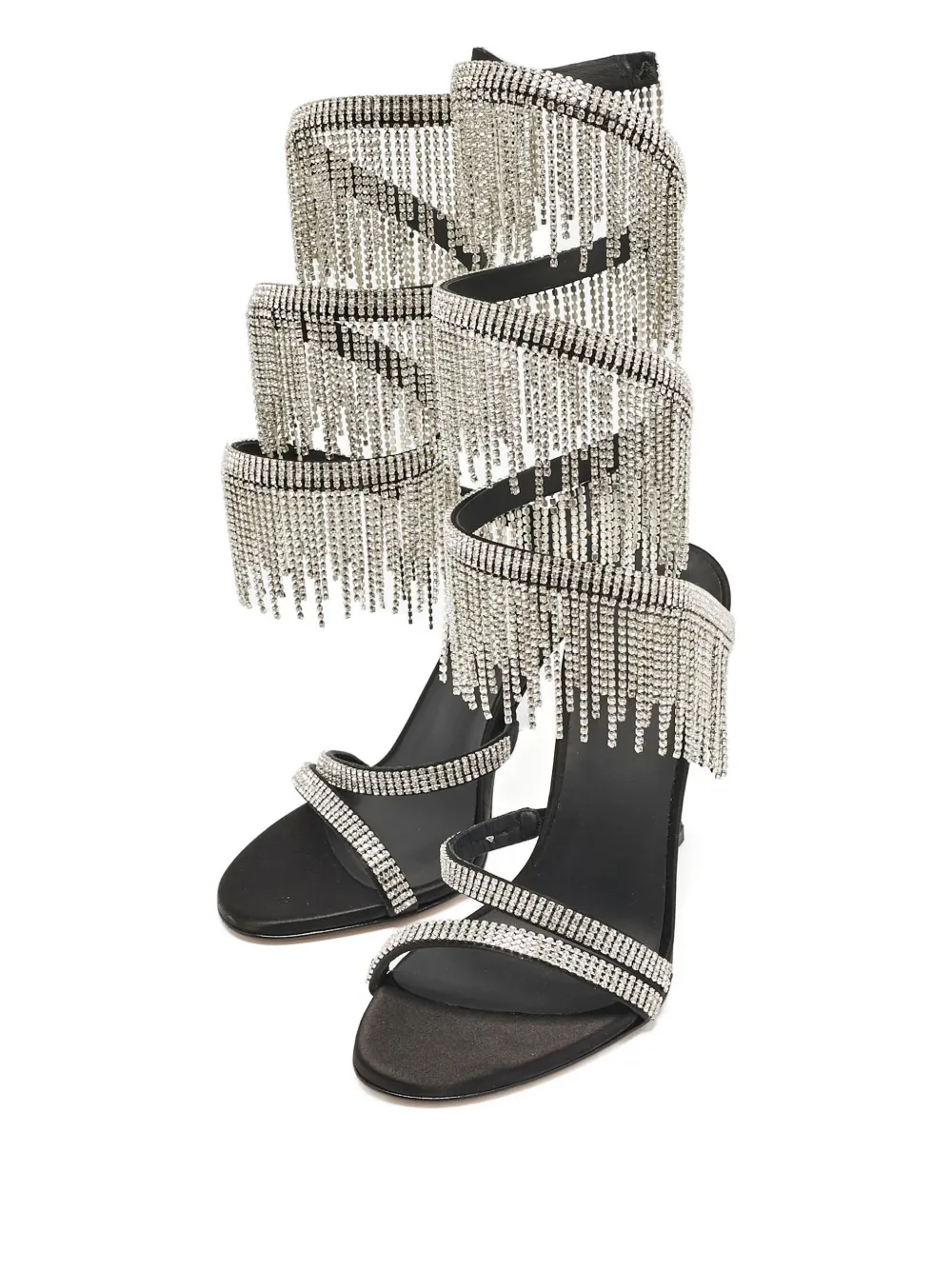 Le Silla pre-owned 100mm crystal-fringed sandals | Image 2