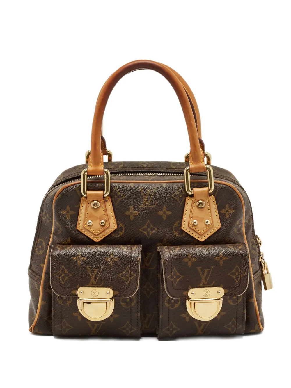 Louis Vuitton Pre-Owned 2000s マンハッタン PM モノグラム ハンドバッグ - ブラウン Louis Vuitton Pre-Owned 2000s マンハッタン PM モノグラム ハンドバッグ - ブラウン