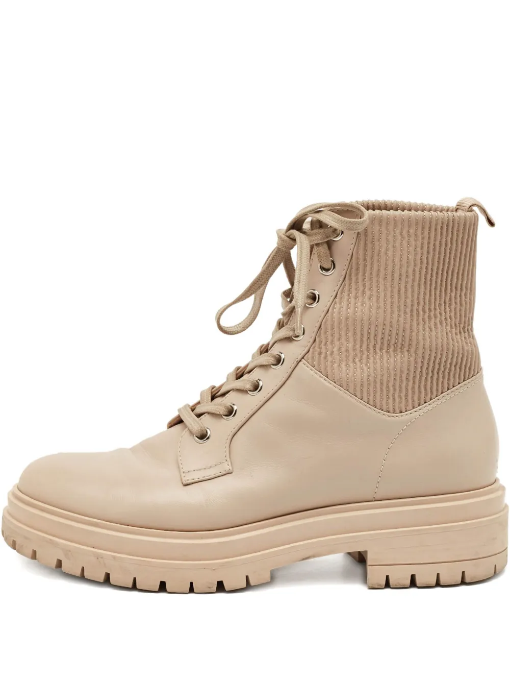 Gianvito Rossi pre-owned leather boots | Neutrals | Image 1