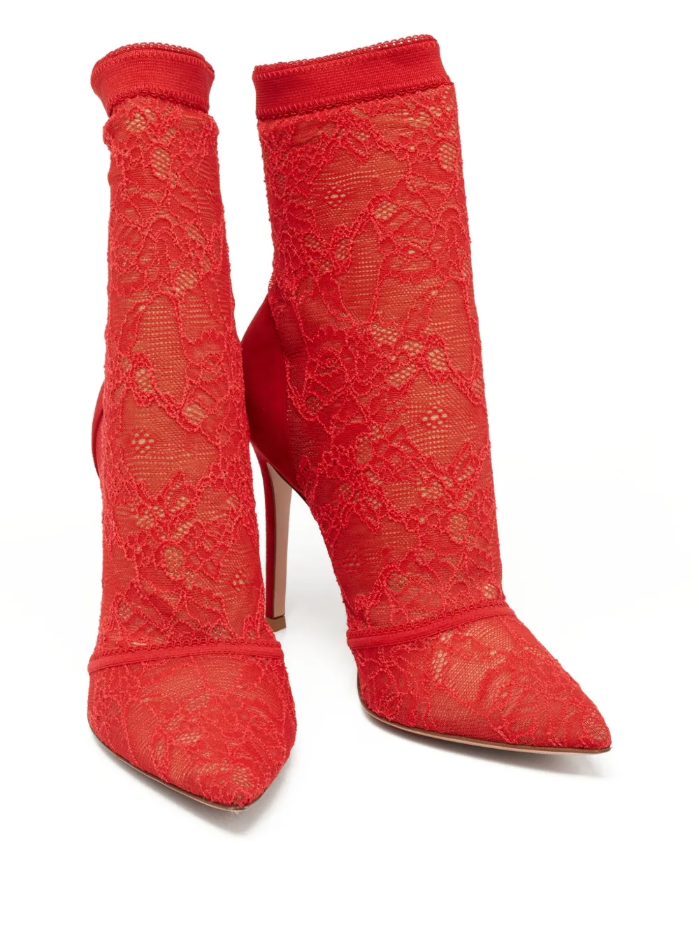 Gianvito Rossi botines con detalle de encaje y tacón de 110mm de archivo | Image 2