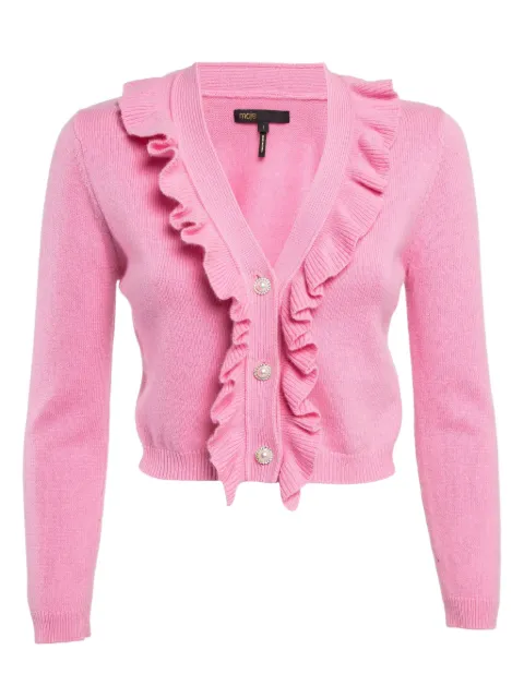 Maje pre-owned Molantti ruffled cardigan