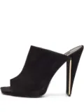Louis Vuitton Pre-Owned 85mm suede mules - Black
