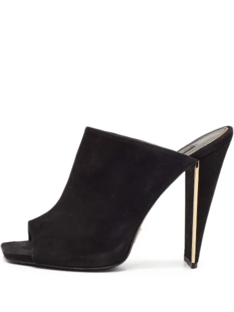 Louis Vuitton Pre-Owned 85mm suede mules