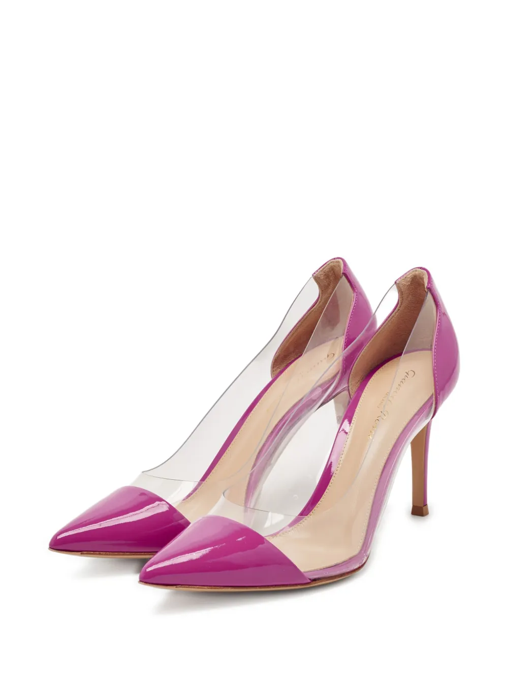 Gianvito Rossi Pre-owned 90 mm Plexi stiletto pumps - Roze
