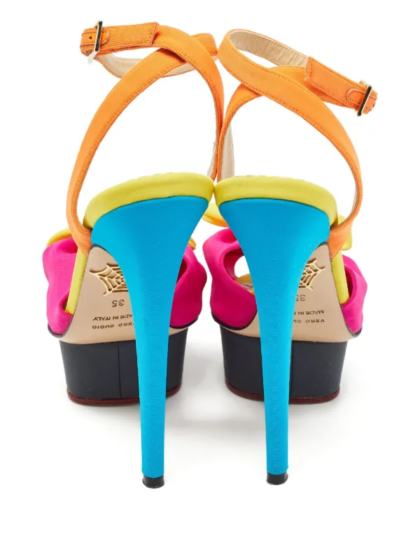Charlotte Olympia pre-owned 135mm Platform Sandals | Pink  Charlotte Olympia platform sandals main image 0