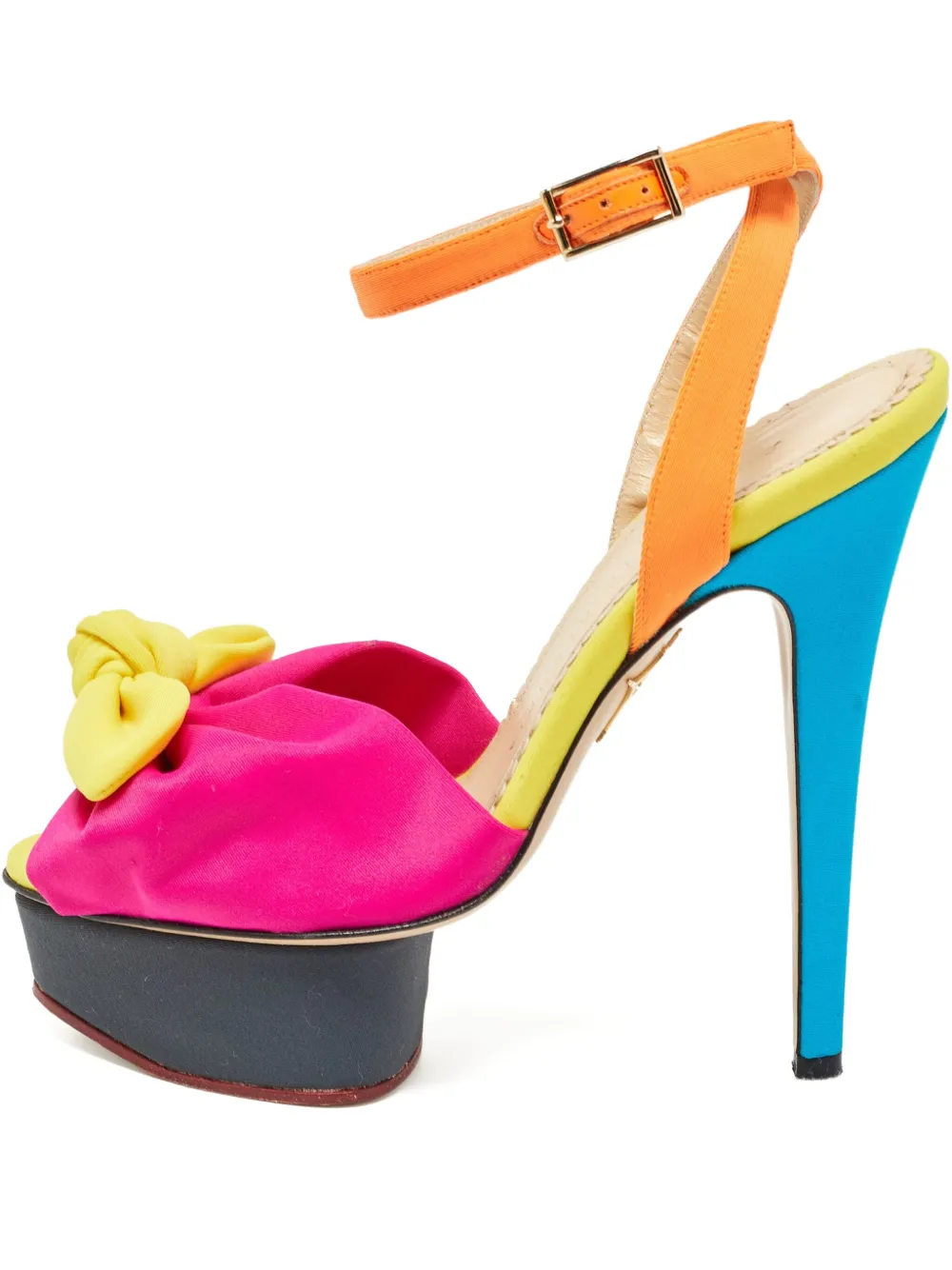 Charlotte Olympia pre-owned 135mm platform sandals | Pink | Image 1