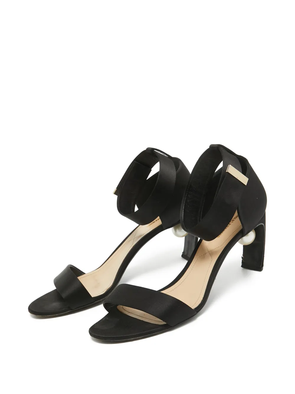Nicholas Kirkwood pre-owned 75mm satin ankle-strap heels | Image 2
