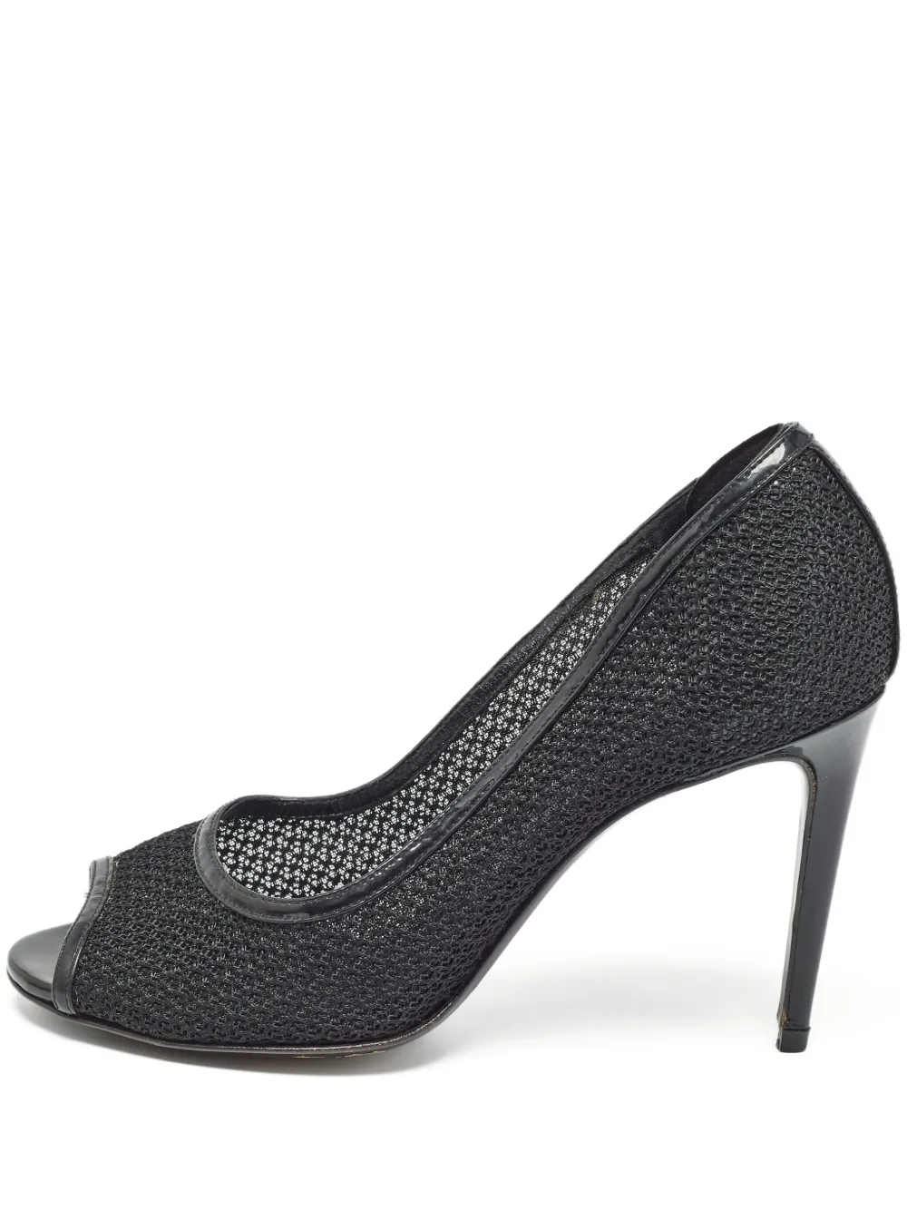 Dolce & Gabbana Pre-Owned zapatillas de malla con peep-toe y tacón de 95mm | negro | Image 1