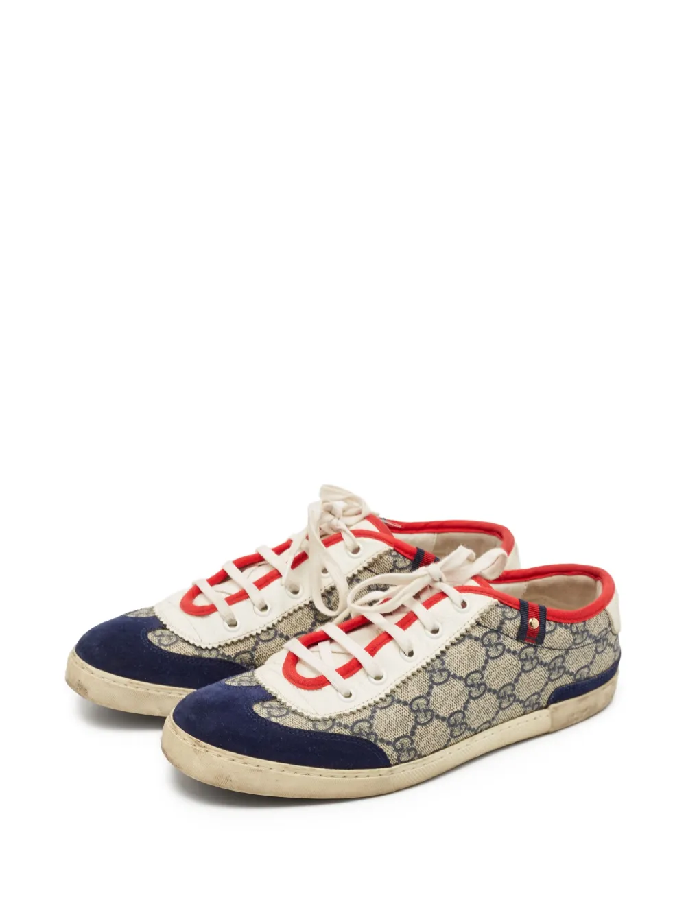 Gucci Pre-Owned GG Supreme canvas sneakers - Beige