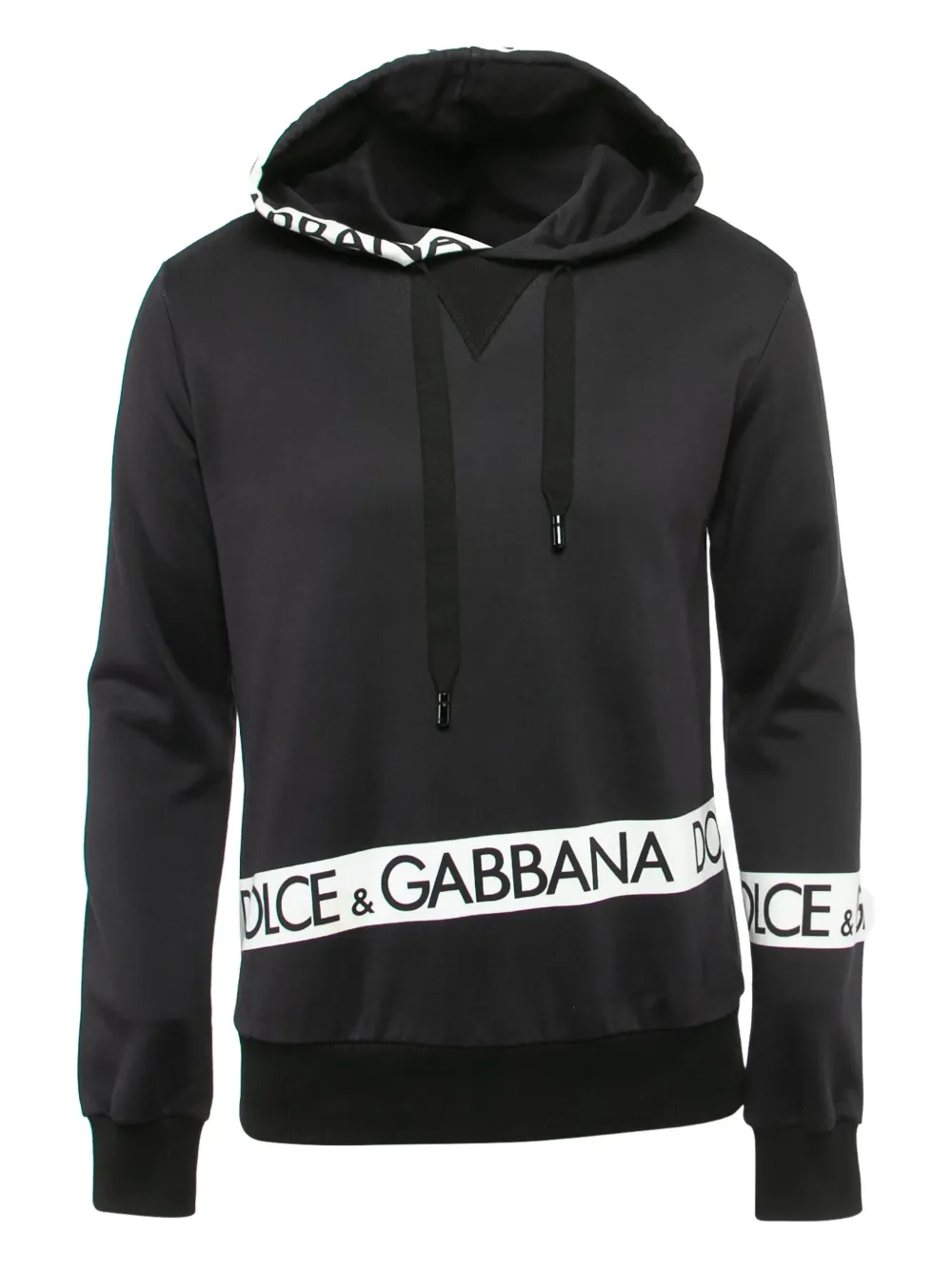 Dolce & Gabbana Pre-Owned logo-print hoodie | Black | Image 1
