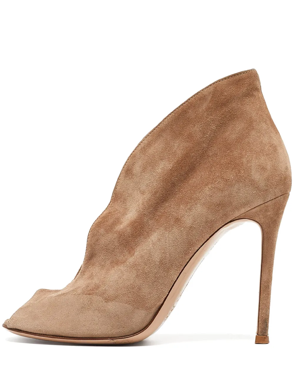 Gianvito Rossi 95mm peep-toe ankle boots | Neutrals | Image 1