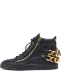 Giuseppe Zanotti Vintage Pre-owned chain-embellished high-top sneakers - Black
