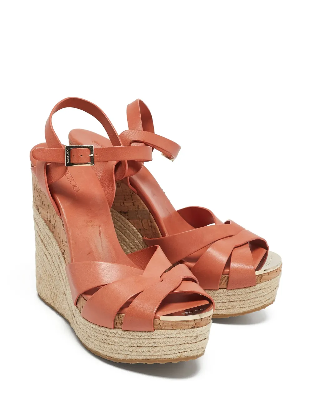 Jimmy Choo Pre-Owned alpargatas con cuña de 140mm | Image 2