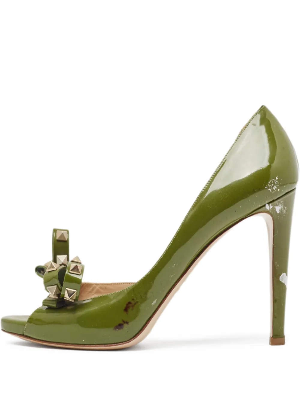 Pre-owned Valentino Garavani 110mm Rockstud Pumps
