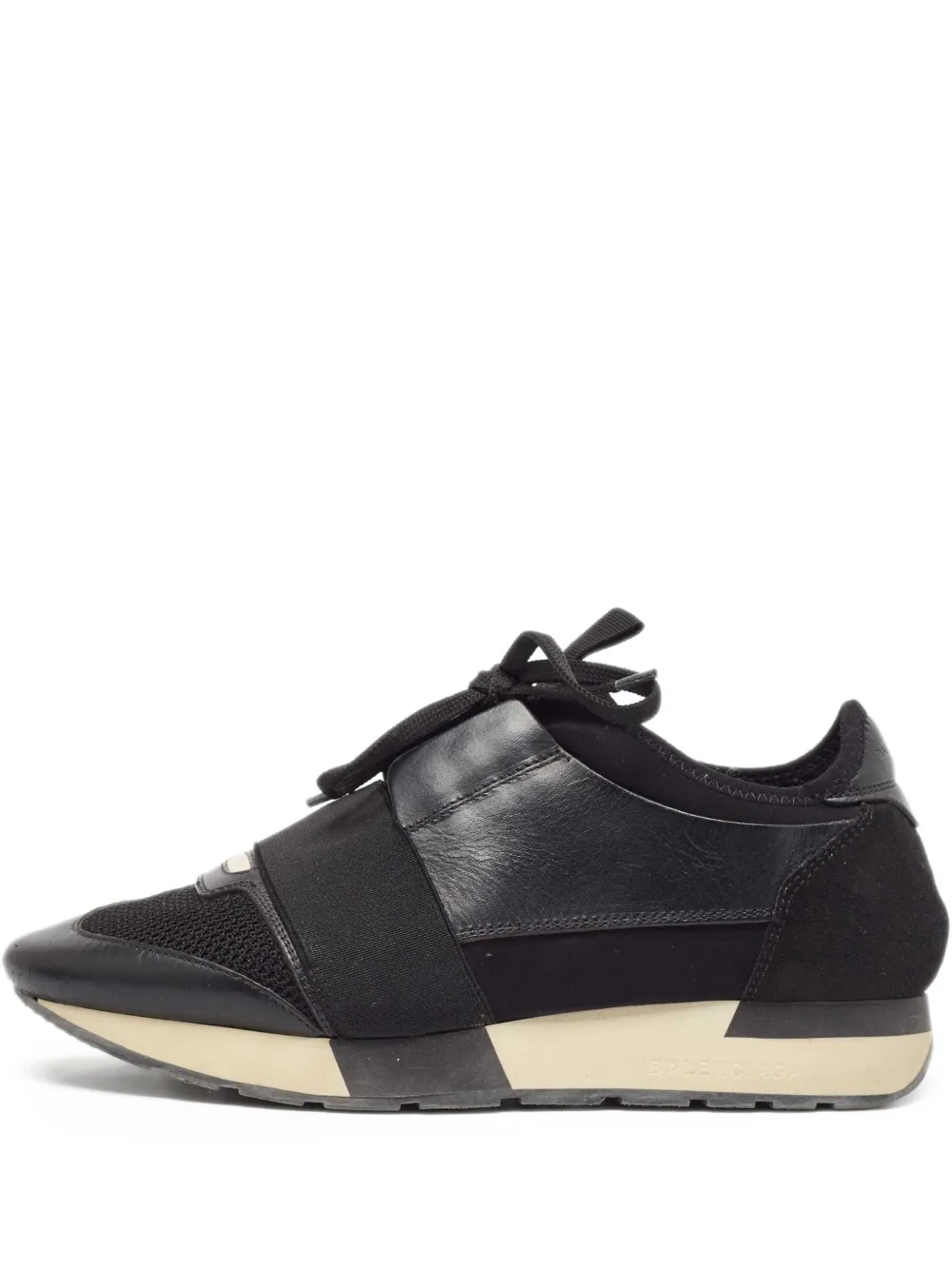 Balenciaga Pre-Owned Race Runner panelled low-top sneakers | Black | Image 1