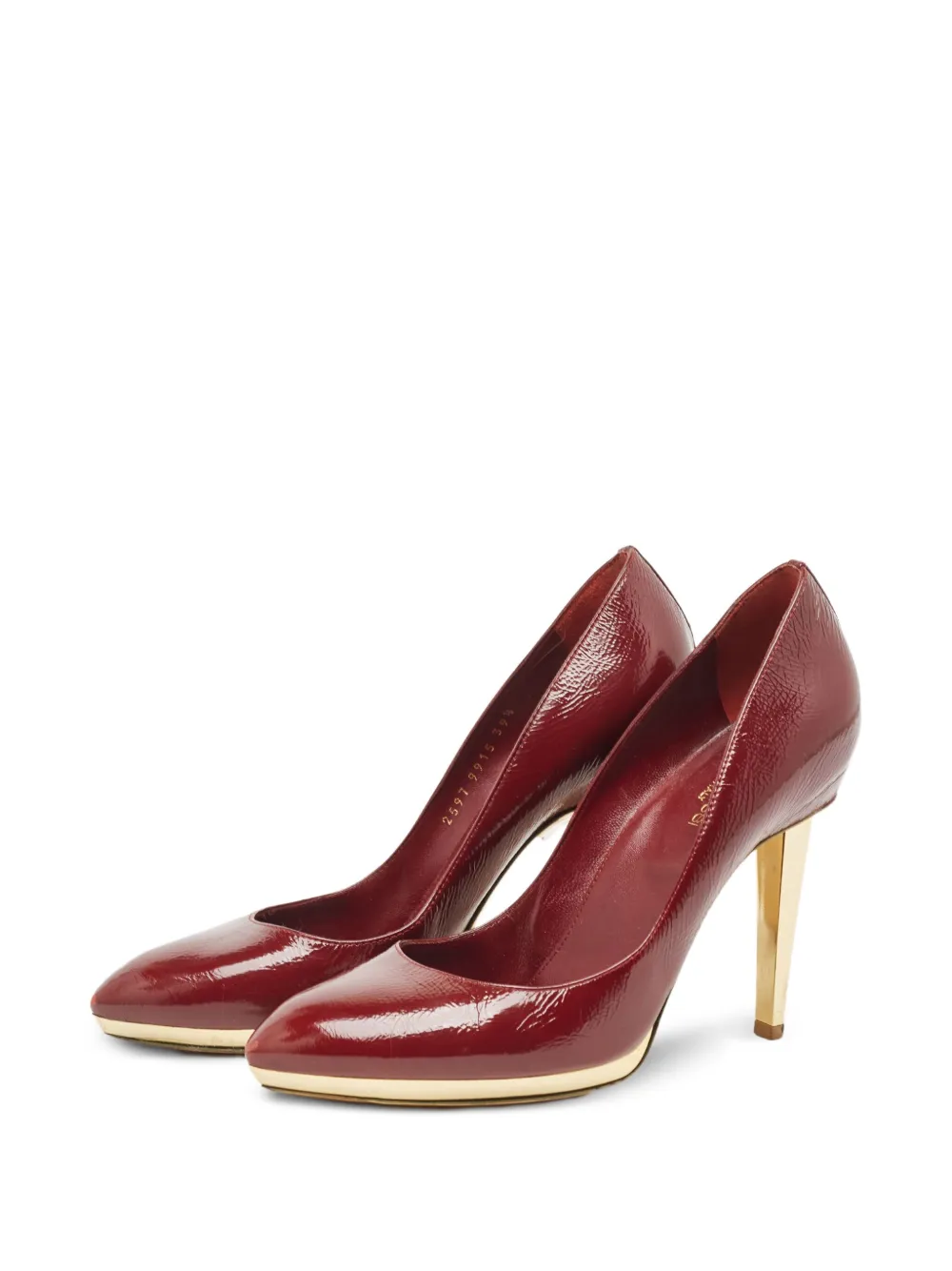 Sergio Rossi Vintage Lakleren pumps - Rood