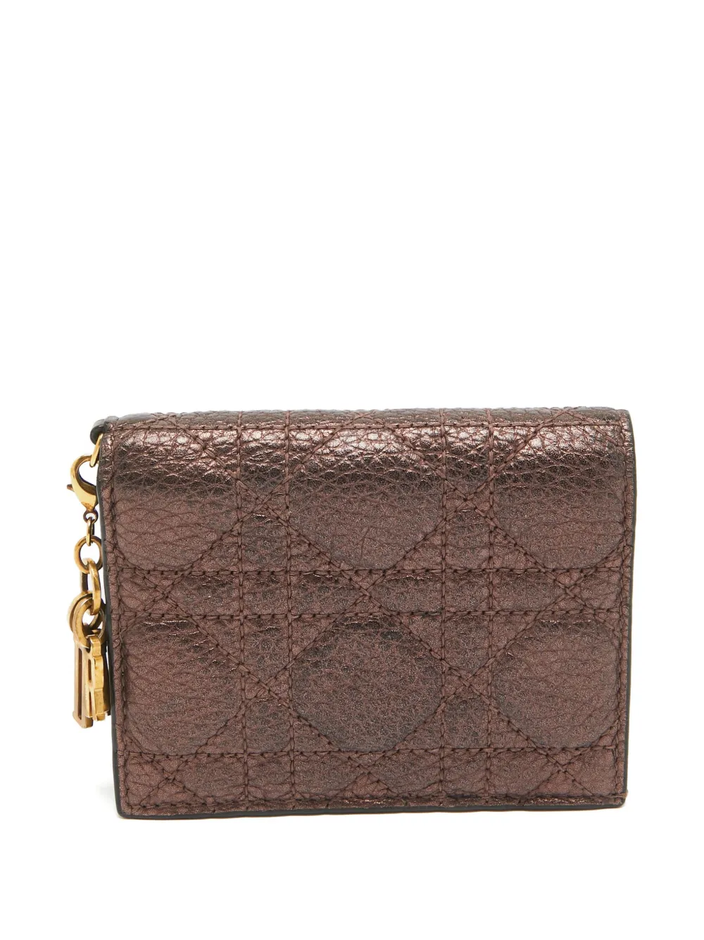 Christian Dior Pre-Owned quilted leather cardholder - ブラウン Christian Dior Pre-Owned quilted leather cardholder - ブラウン