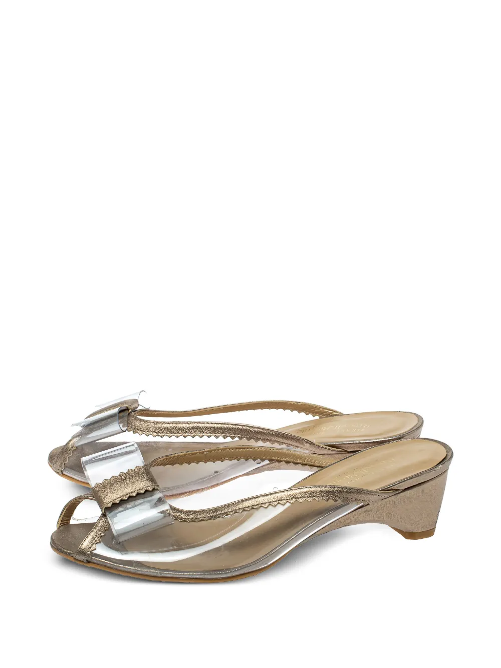 Stuart Weitzman 45mm bow-detail wedge sandals | Heeled Sandals | Image 2