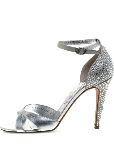 Gina 2024 110mm crystal-embellished sandals