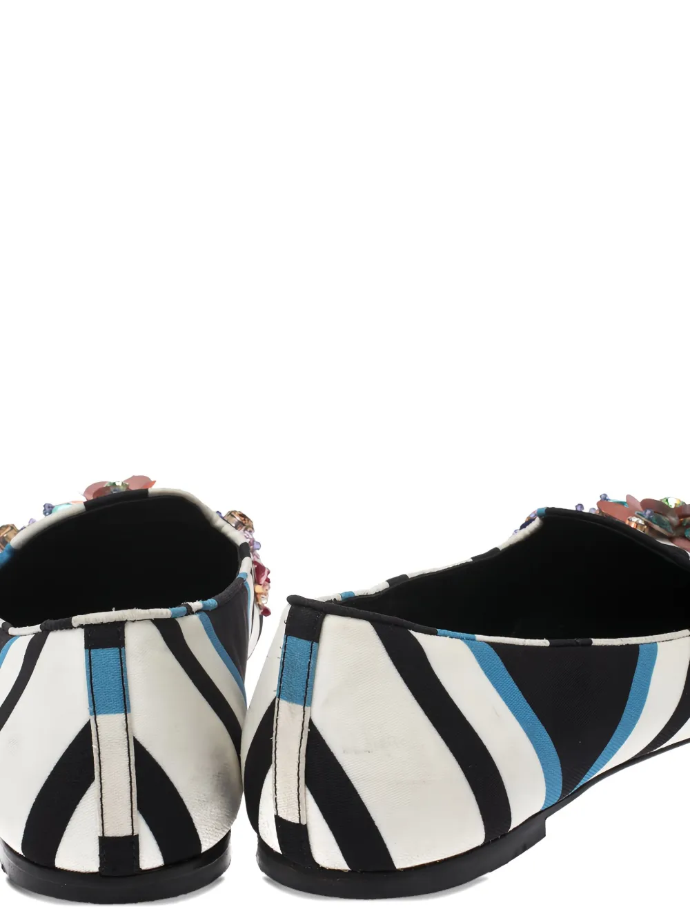 Pre-owned Dolce & Gabbana Crystal-embellished Loafers