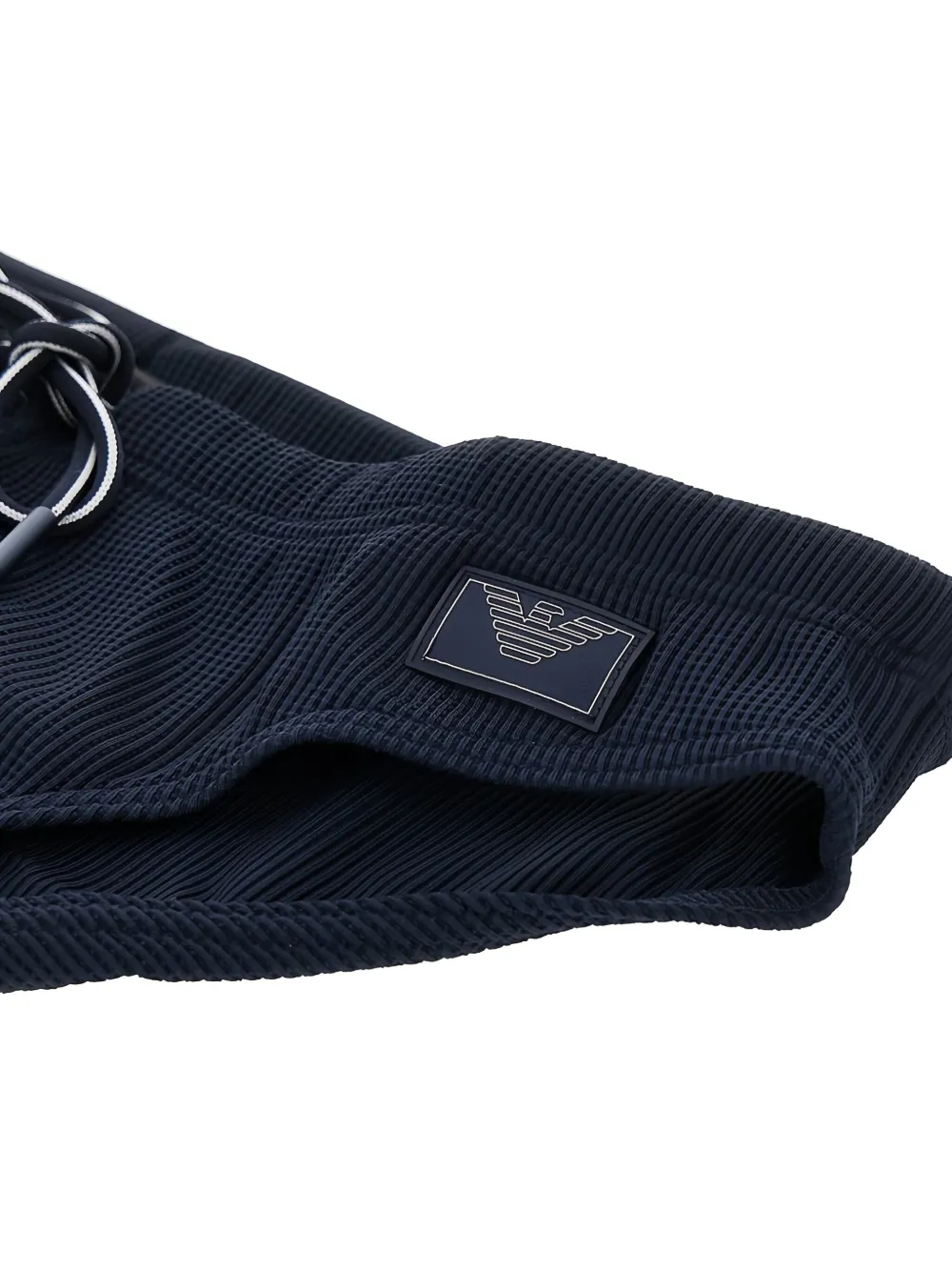 Emporio Armani Seersucker zwembroek Blauw