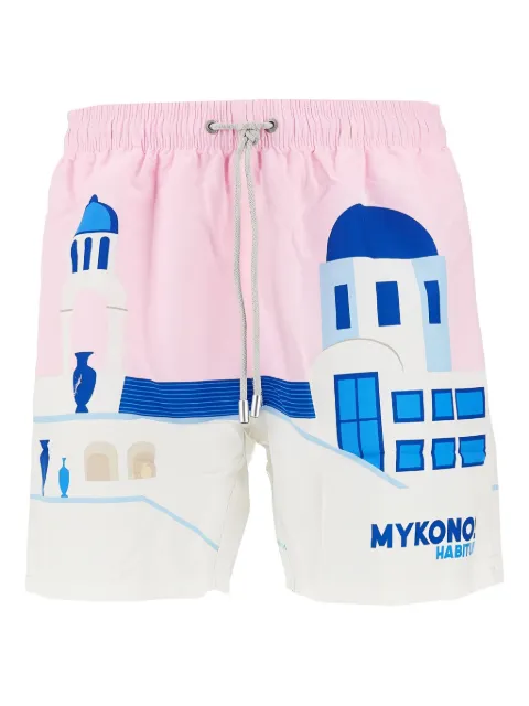 MC2 Saint Barth Mykonos-print swim shorts