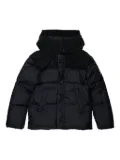 Diesel Kids corduroy-panel puffer jacket - Black